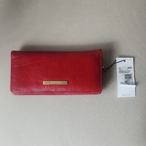 Brahmin Radiant Red Mystic Ady Wallet Genuine Leather